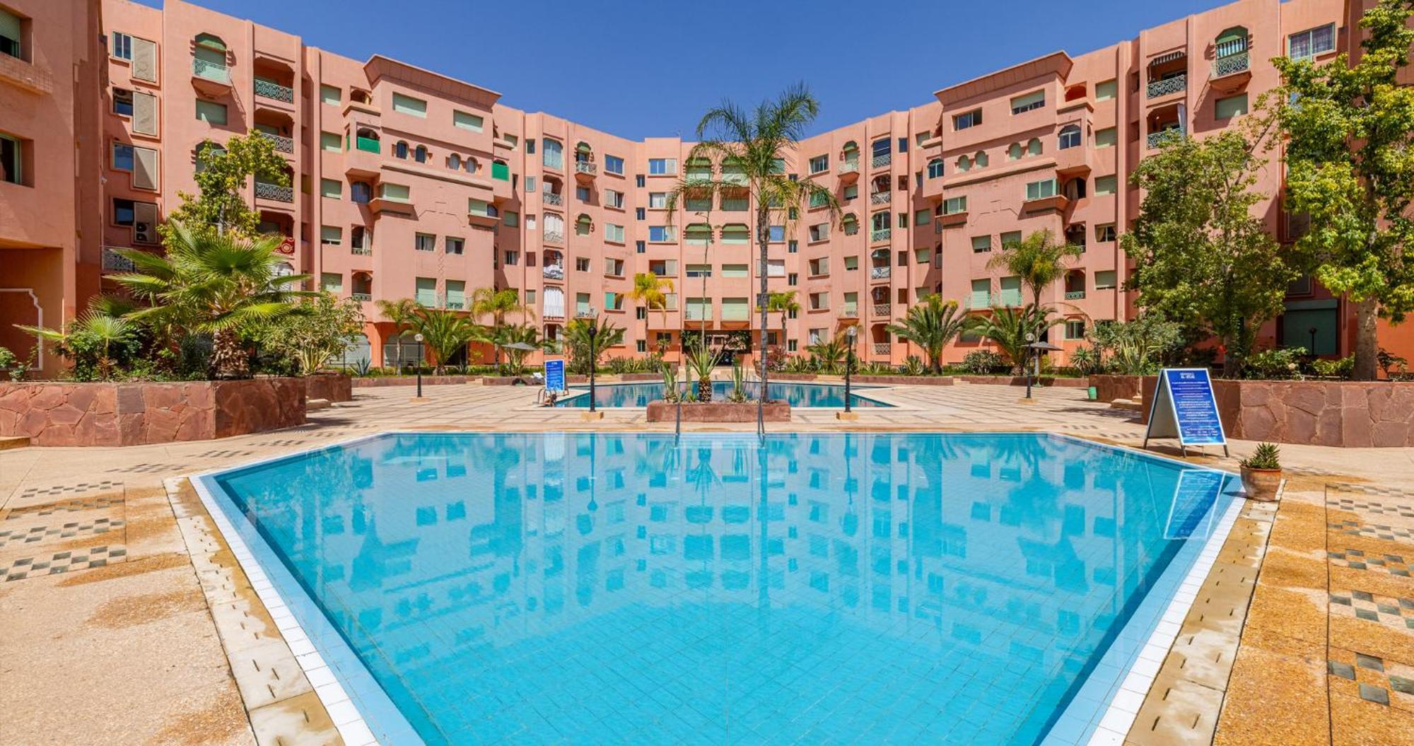 Charming 2-Bed Oasis Pool View Διαμέρισμα Μαρακές Εξωτερικό φωτογραφία