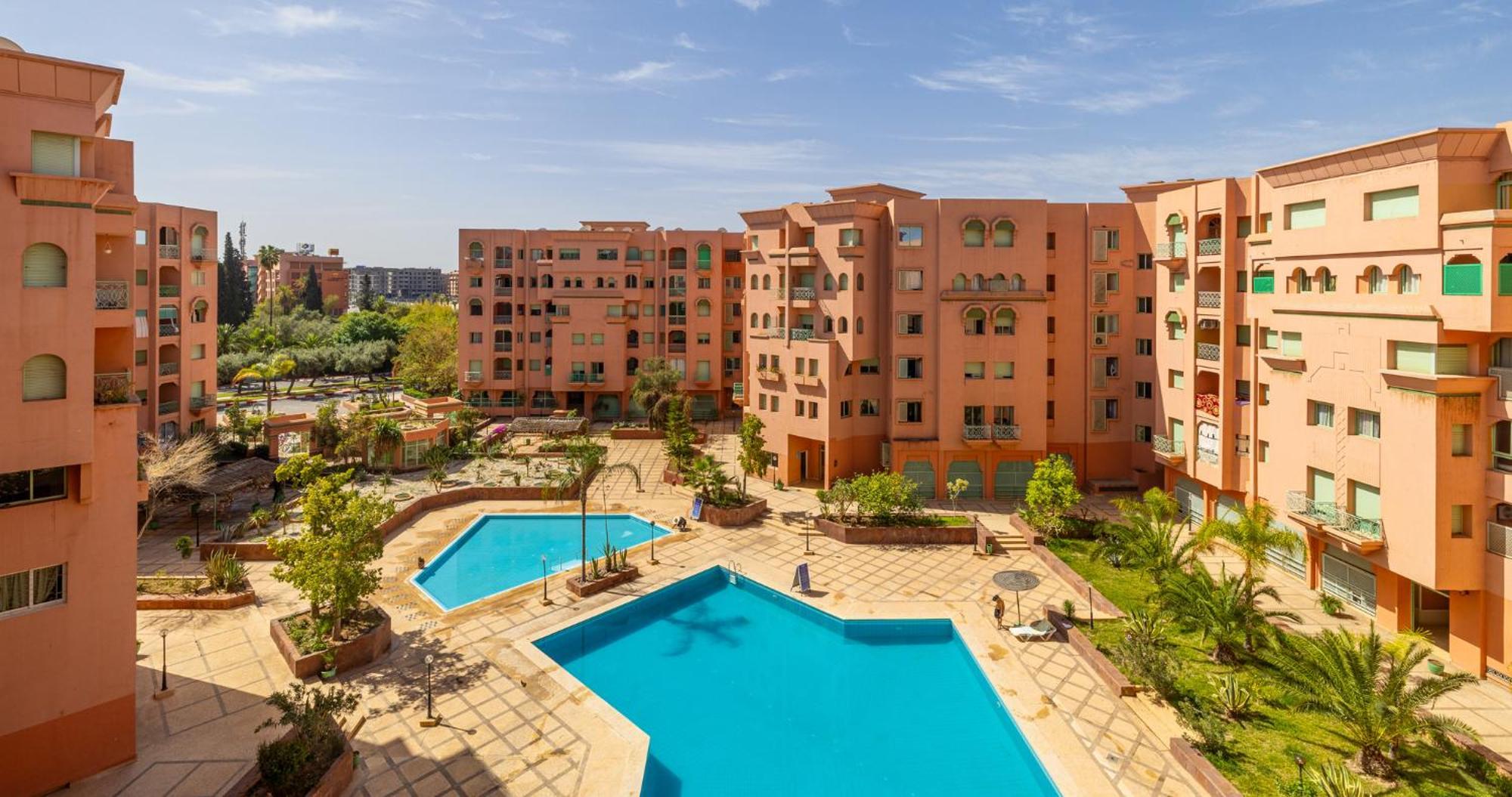 Charming 2-Bed Oasis Pool View Διαμέρισμα Μαρακές Εξωτερικό φωτογραφία